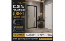 Стильне поєднання вхідної та міжкімнатних дверей